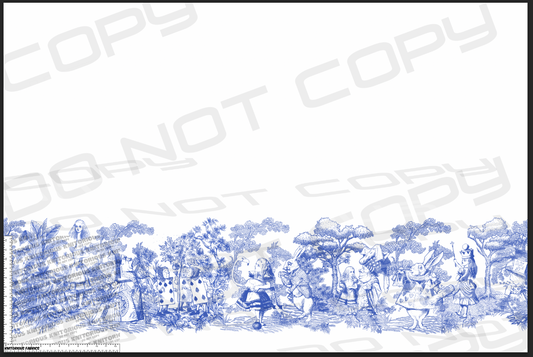 *Pre-Order* Blue Toile Border Print