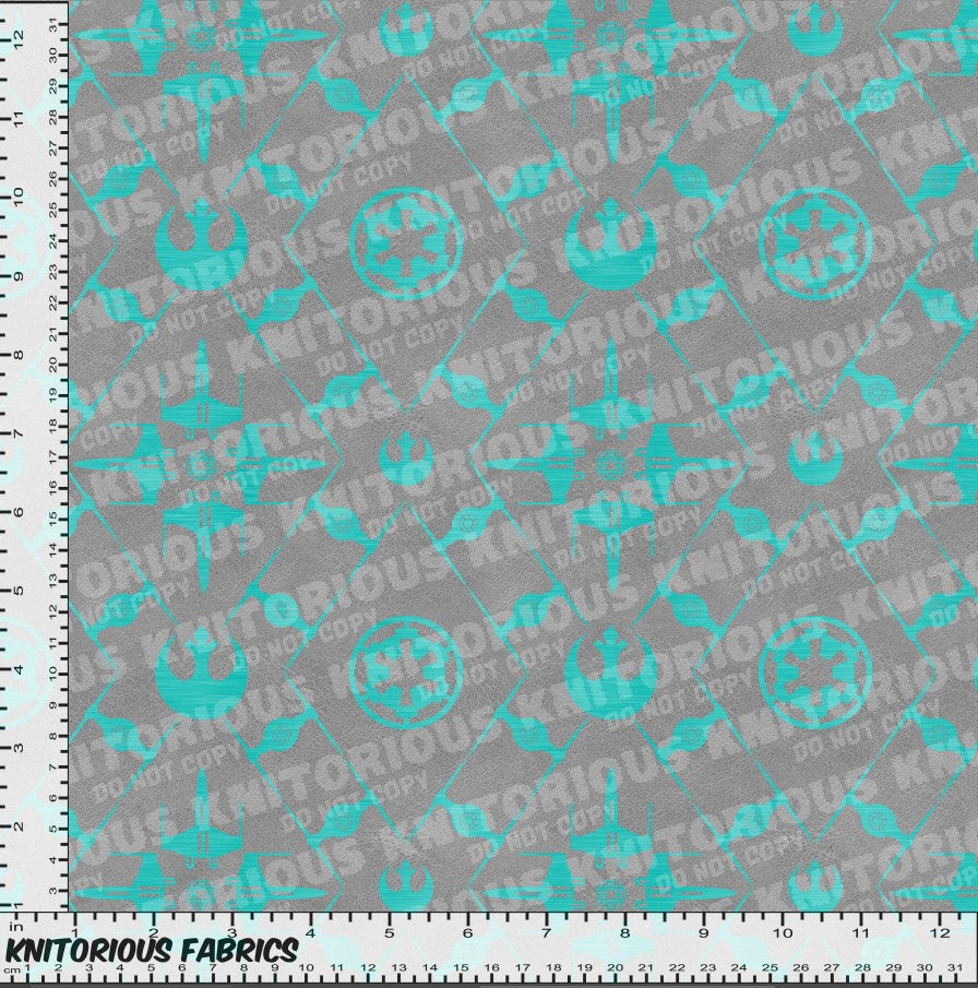 *Pre-Order* Deco Teal on Gray