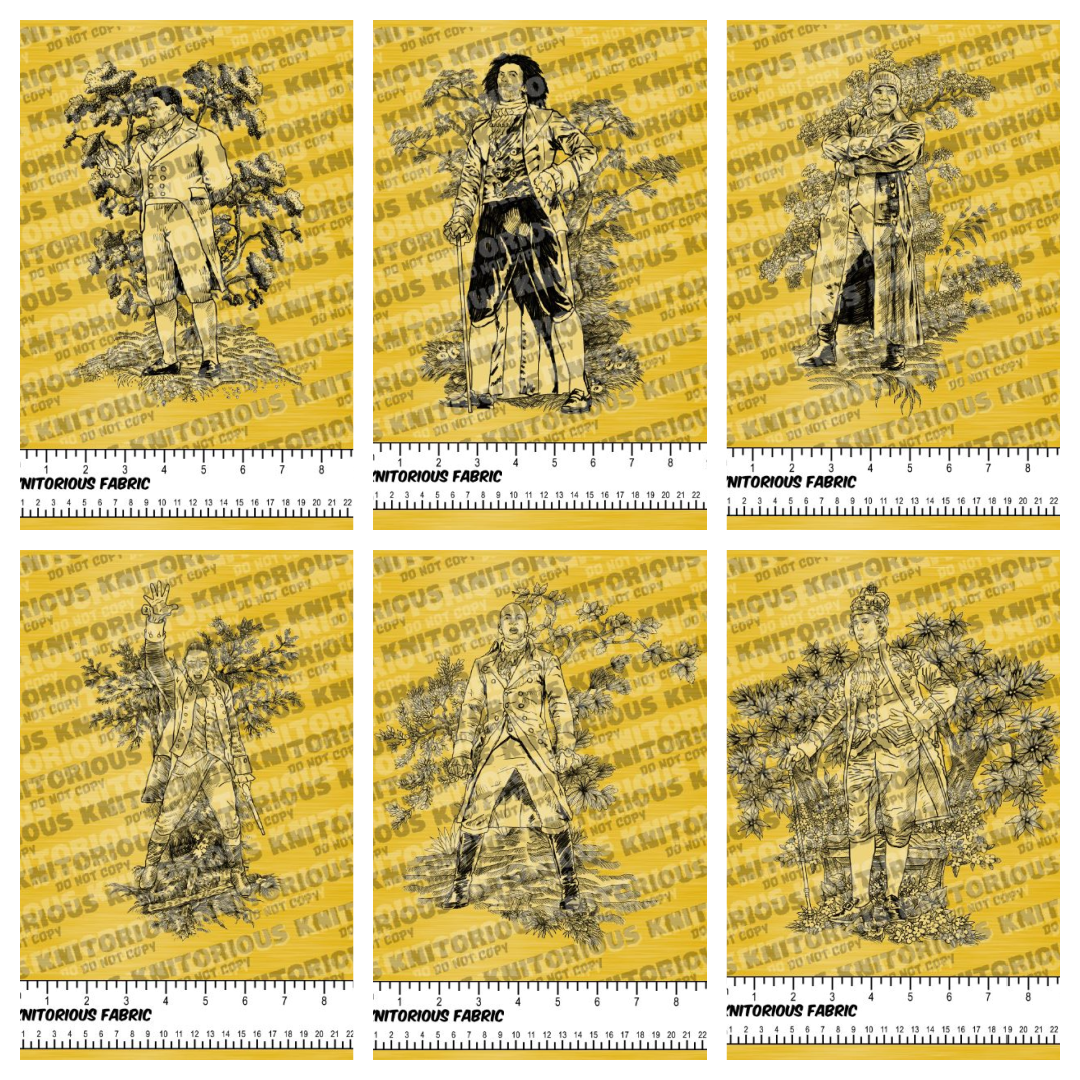 *Pre-Order* Making History Gold Toile Panels