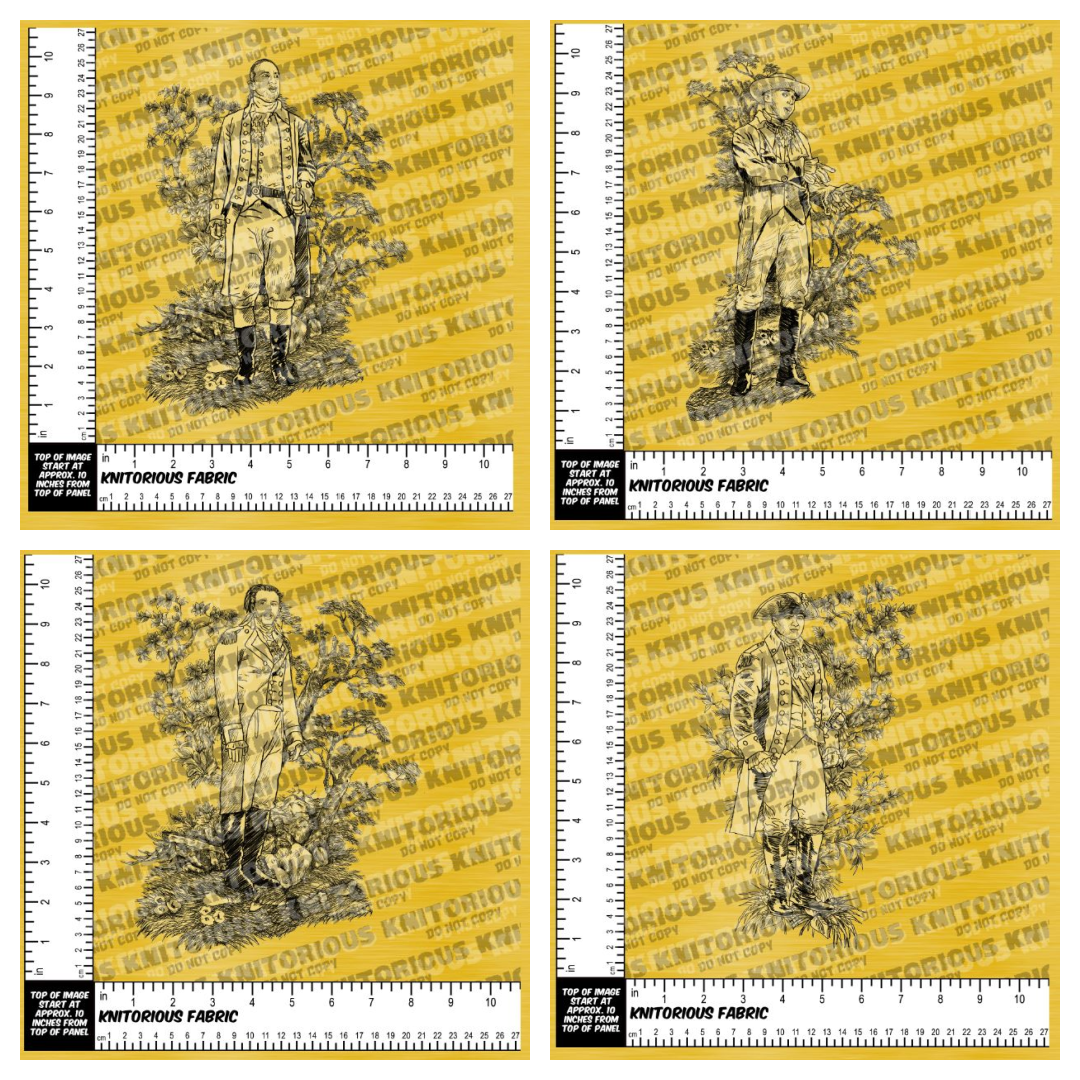 *Pre-Order* Making History Gold Toile Panels
