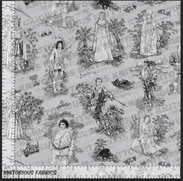 *Pre-Order* Princess Toile - Gray