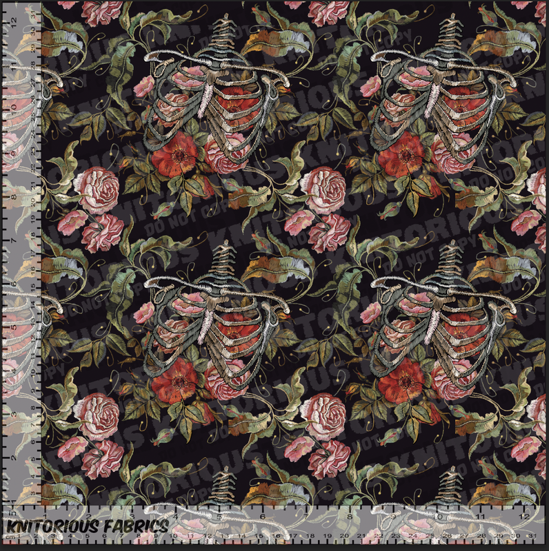 *Pre-Order* Skull and Roses Stitched