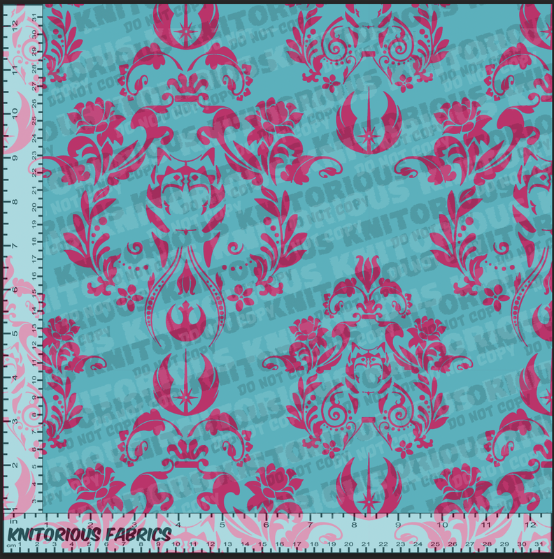 *Pre-Order* Snips Damask Pink and Teal