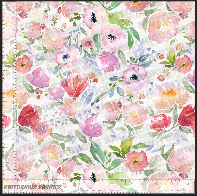 *Pre-Order* Watercolor Flowers - Silver