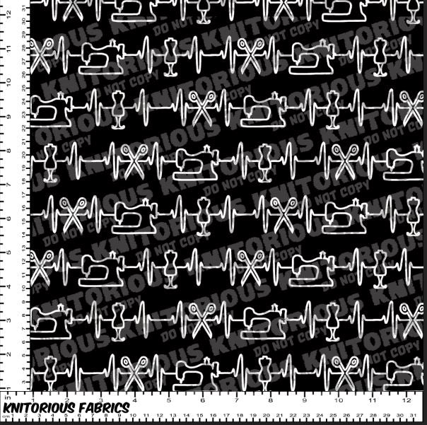 *Pre-Order* Sewing Heartbeat on Black