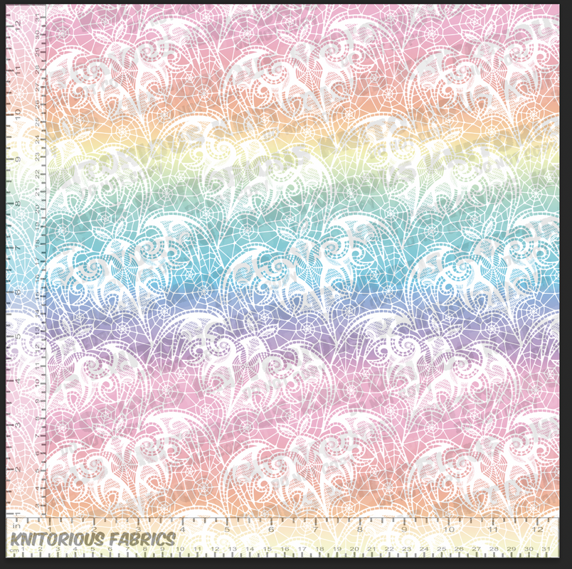 *Pre-Order* Lacey Bats - Pastel and White