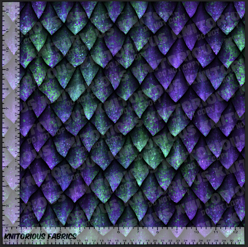 *Pre-Order* Dragon Scales - Purple and Green