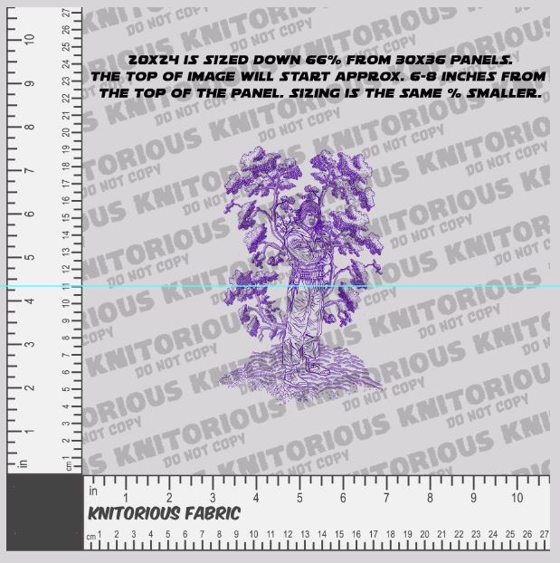 *Pre-Order* WOSW Purple Toile Panels