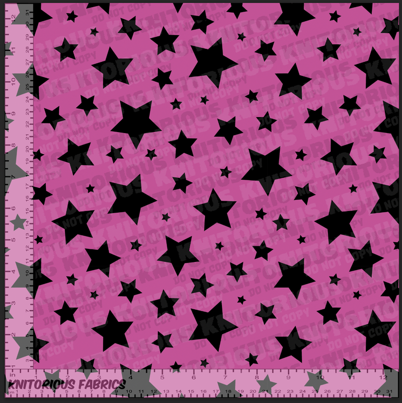 *Pre-Order* Stars - Pink and Black