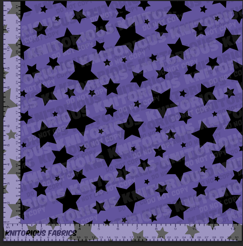 *Pre-Order* Stars - Purple and Black