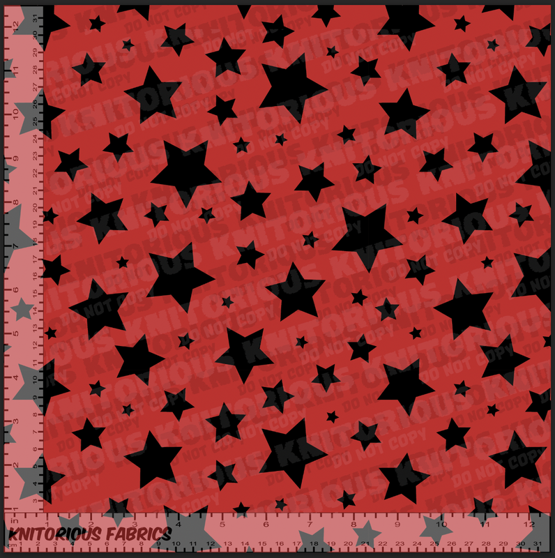 *Pre-Order* Stars - Red and Black
