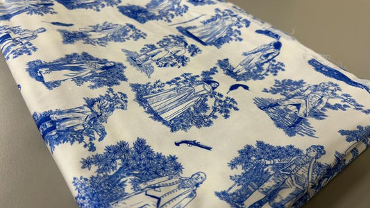 *RETAIL* Making History Toile - Blue