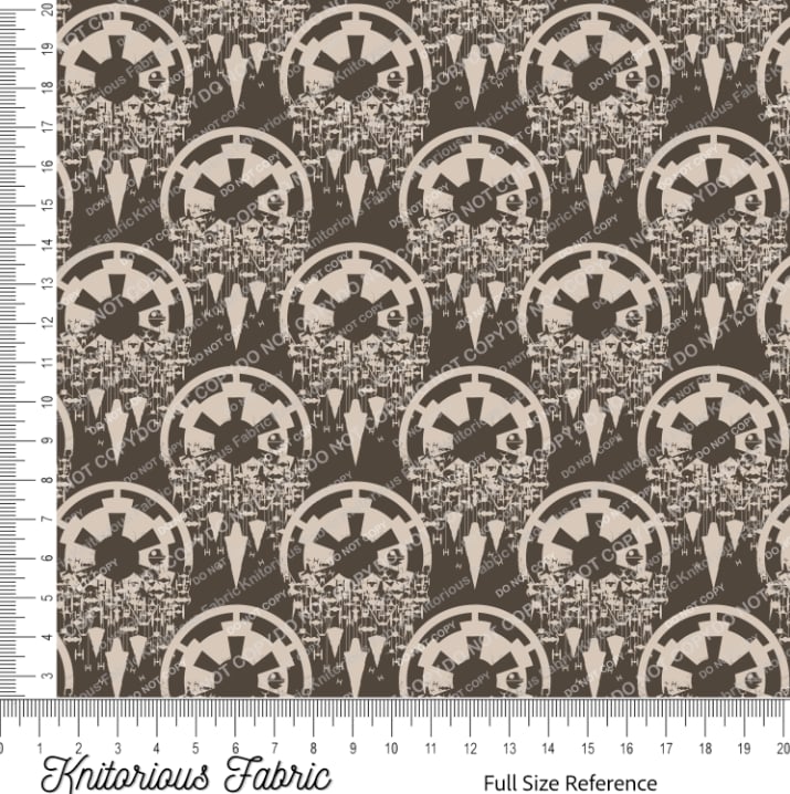 *Pre-Order* Emp Ships in Symbols - Tan on Brown