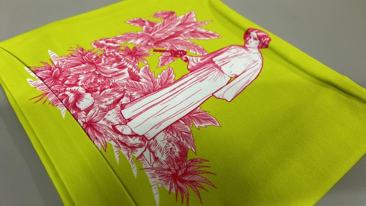 *RETAIL* Toile of War 30x36 Panels - Neon Pink/Lime