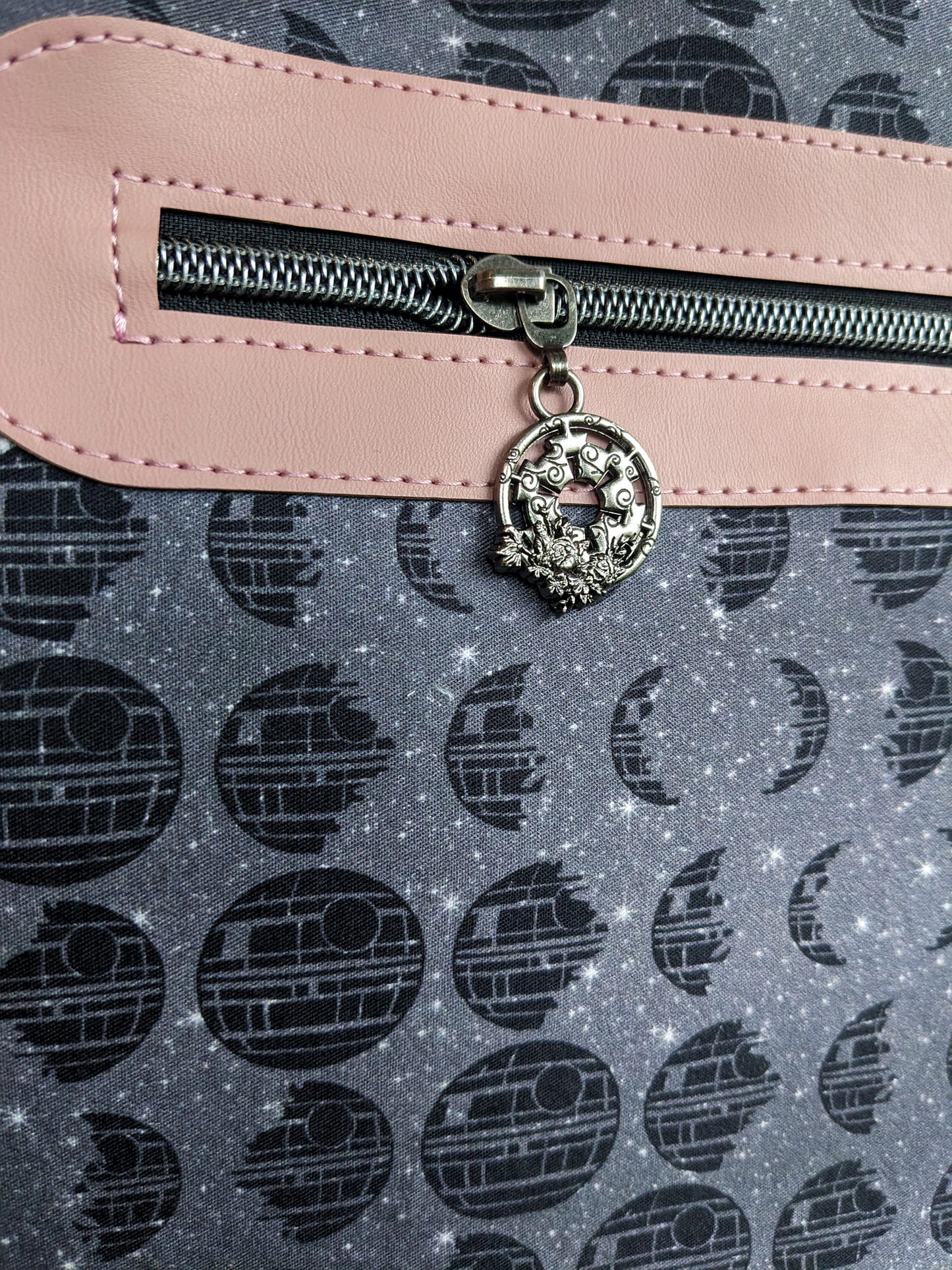 *RETAIL* Floral E Symbol  Zipper Pulls