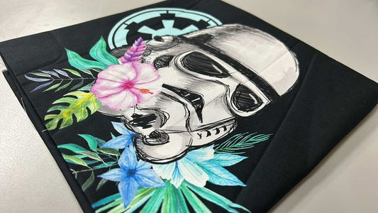 *RETAIL* Tropical FW Black 30x36 Panels (Has Some Pixelation On Symbols)