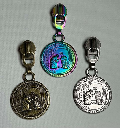 *RETAIL* Princess & Friendly Bot Zipper Pulls