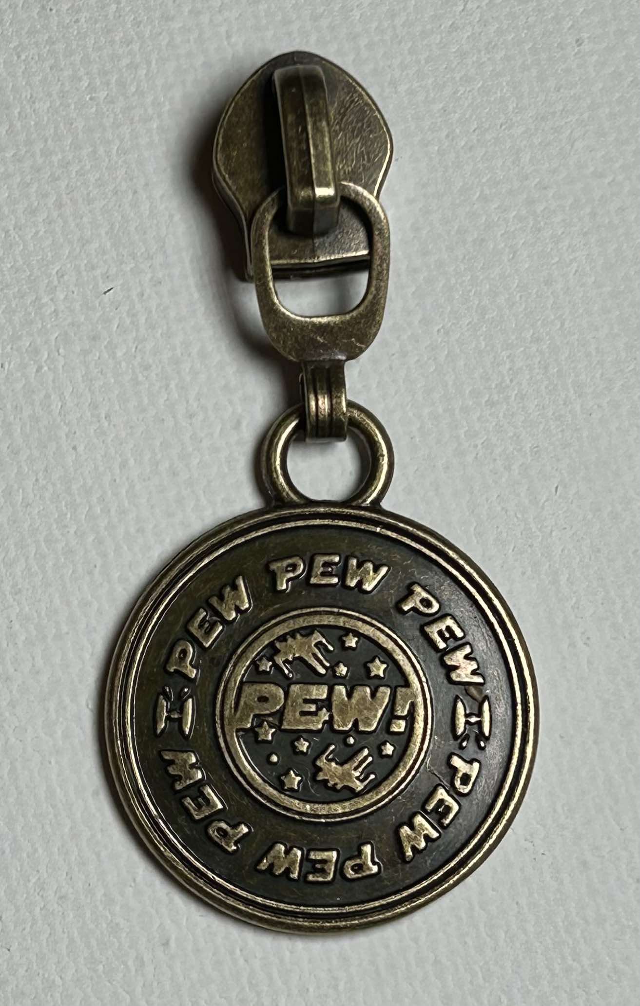 *RETAIL* PEW Zipper Pull