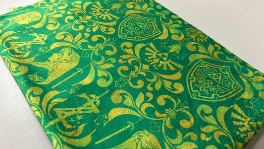 *RETAIL* Z Damask - Gold & Green