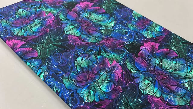 *RETAIL* Blue and Purple Floral