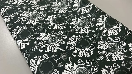 *RETAIL* Rings Damask (Half Size) (Very Dark Green)