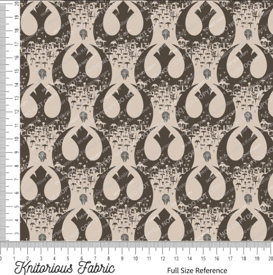 *Pre-Order* Reb Ships in Symbols - Brown & Gray on Tan