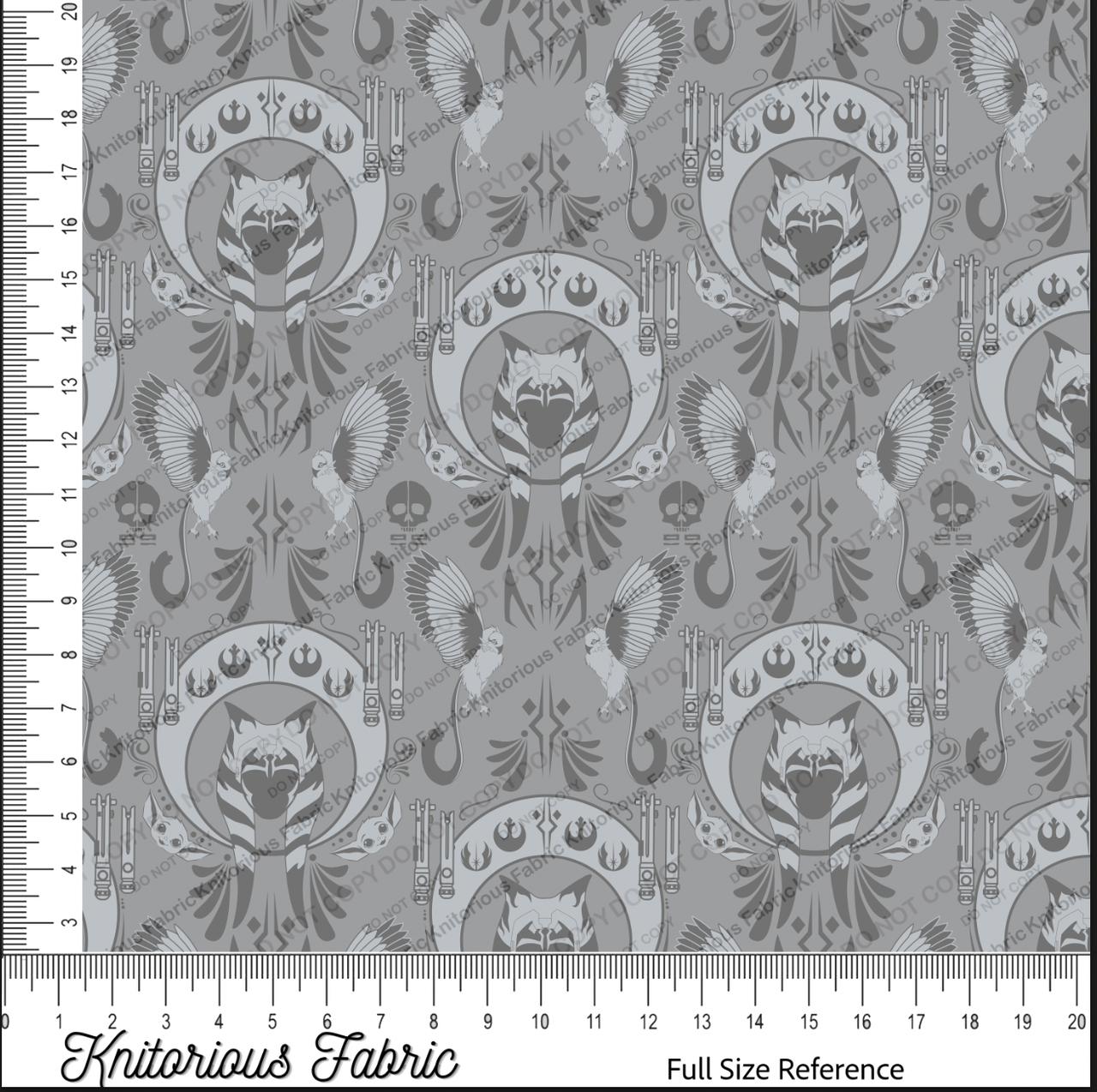 *VINYL Pre*-Order* A-Snips Damask - Light Gray