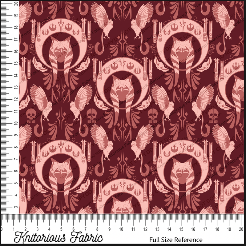 *Pre-Order* A-Snips Damask - Red and Pink