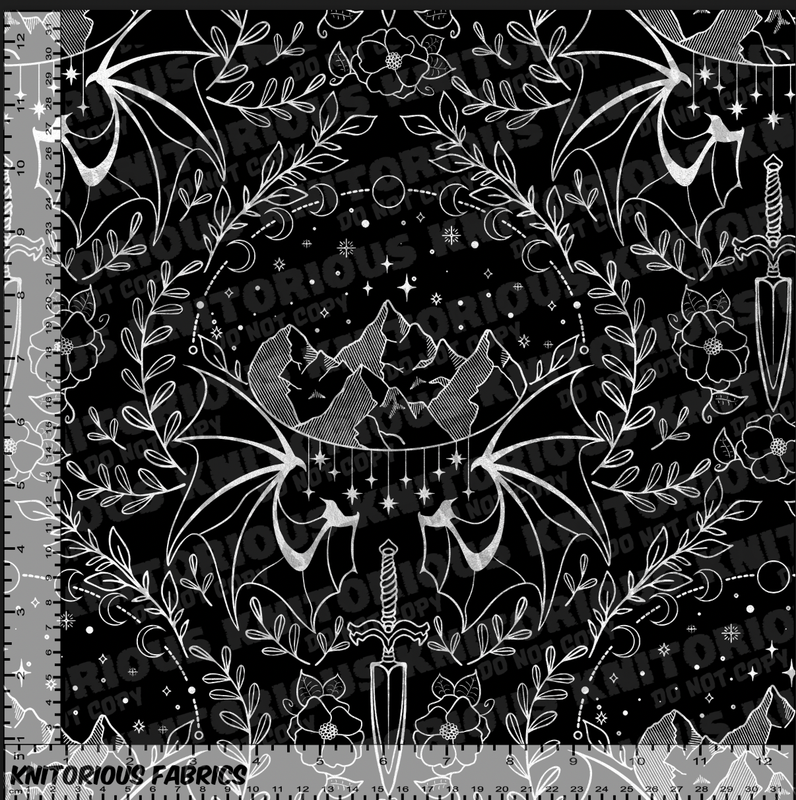 *VINYL Pre-Order* ACOTAR - Delicate Damask BW (Officially Licensed)