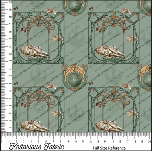 *Pre-Order* Antique Ships Framed - Green
