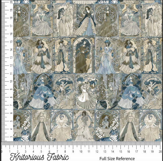 *VINYL Pre-Order* Art Nouveau Princesses - Vintage BlueGray