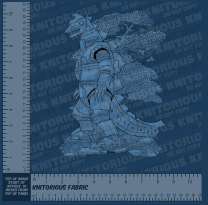 *Pre-Order* Monster Toile - Blue Panels