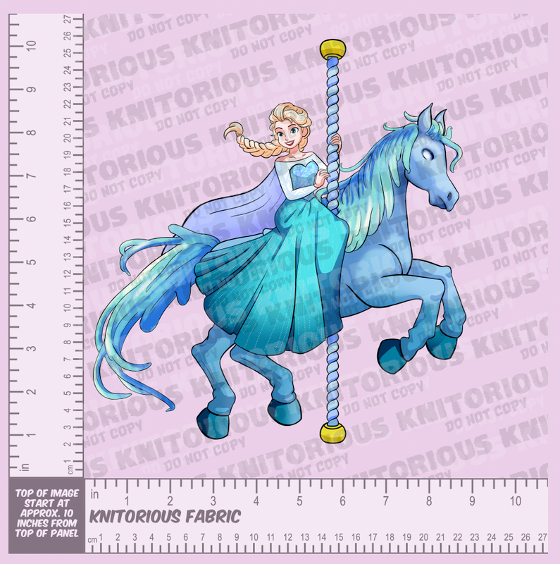 *Pre-Order* Carousel Princess Panels - Pink