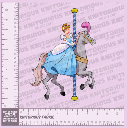 *Pre-Order* Carousel Princess Panels - Pink