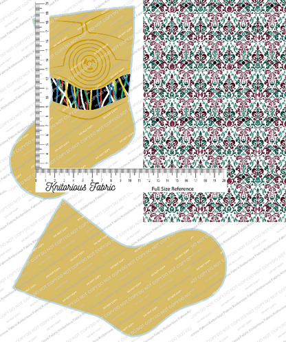 *Pre-Order* Character Damask Stocking Panels