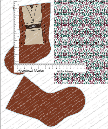 *Pre-Order* Character Damask Stocking Panels