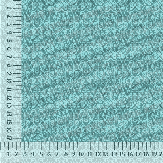 *Pre-Order* Damask - Teal