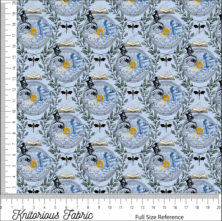 *Pre-Order* FW Dragon Book Damask - Blue
