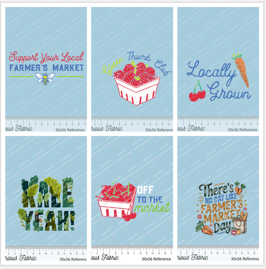 *Pre-Order* Farmers Market Blue Panels