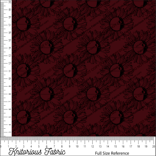 *Pre-Order* Floral Logo Dstar - Garnet