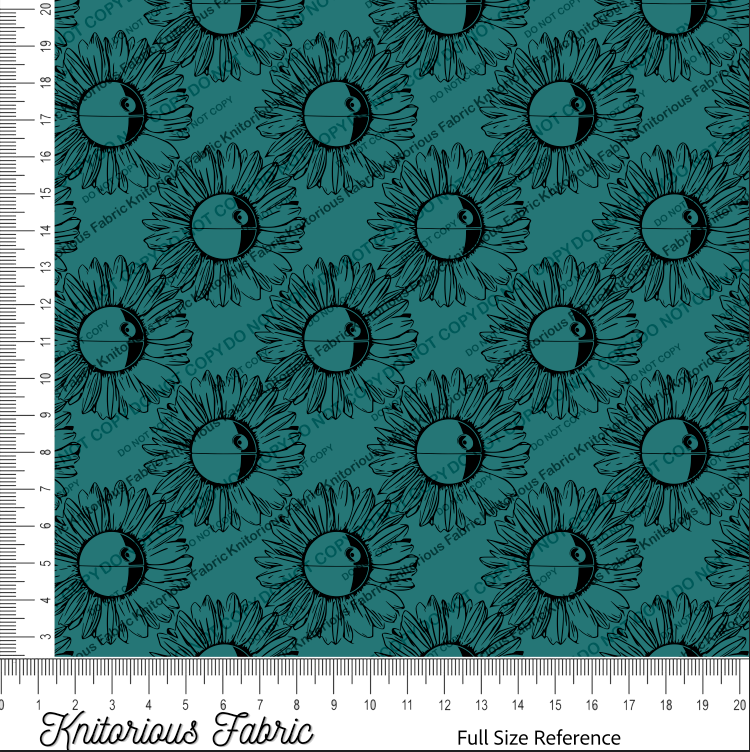 *Pre-Order* Floral Logo Dstar - Teal