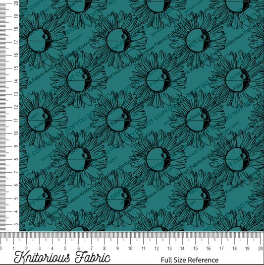 *Pre-Order* Floral Logo Dstar - Teal