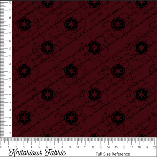 *VINYL Pre*-Order* Floral Logo Empire - Garnet
