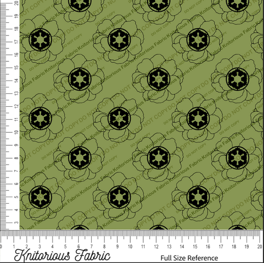 *Pre-Order* Floral Logo Empire - Olive