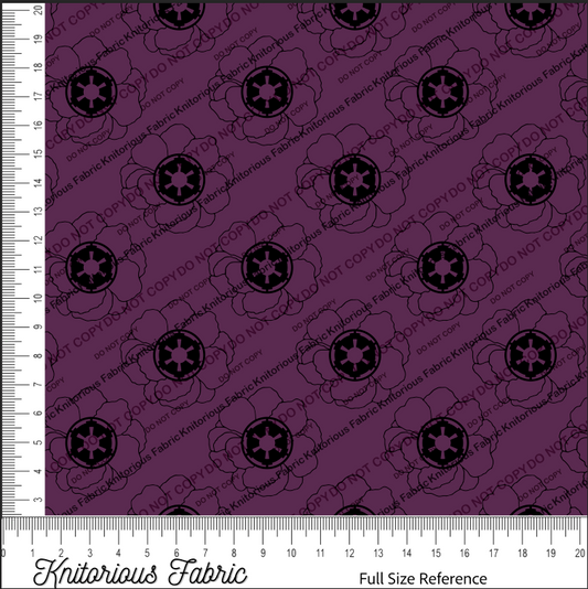 *VINYL Pre*-Order* Floral Logo Empire - Plum
