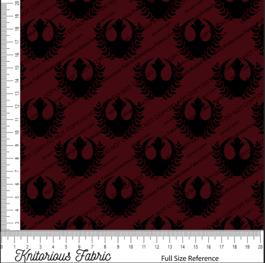 *VINYL Pre*-Order* Floral Logo Jedi - Garnet