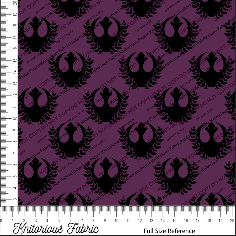 *VINYL Pre*-Order* Floral Logo Jedi - Plum