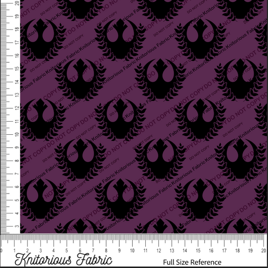*VINYL Pre*-Order* Floral Logo Jedi - Plum