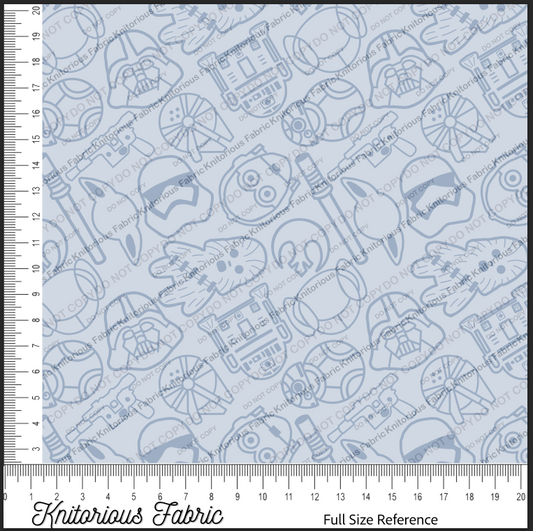 *VINYL Pre*-Order* Galactic Line Art - Blue