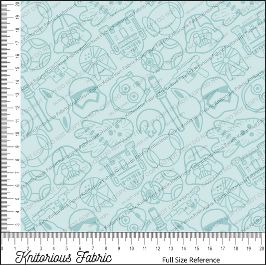 *VINYL Pre*-Order* Galactic Line Art - Teal